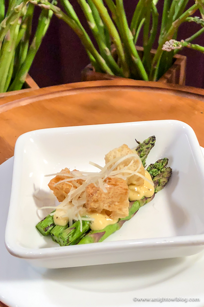 Disney California Adventure Food and Wine Festival Grilled Asparagus Caesar Salad from Eat Your Greens #DisneyCaliforniaFoodandWine #Disneyland