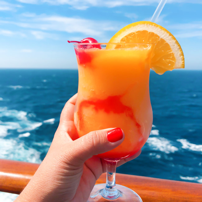 From The Fun Ship to a Kiss on the Lips, check out the Top Ten Carnival Cruise Drinks to Order on your next Carnival Cruise! #CruisingCarnival