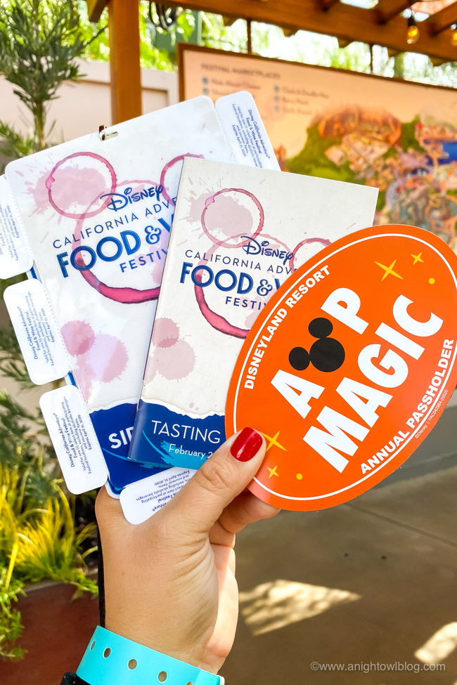 Sip and Savor Pass, Festival Passport and AP Magic Happens Magnet | Disney California Adventure Food and Wine Festival 2020